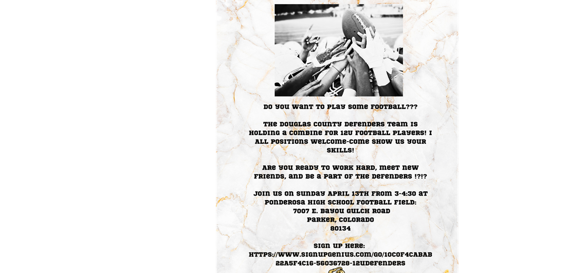 Douglas County Defenders 12u Combine